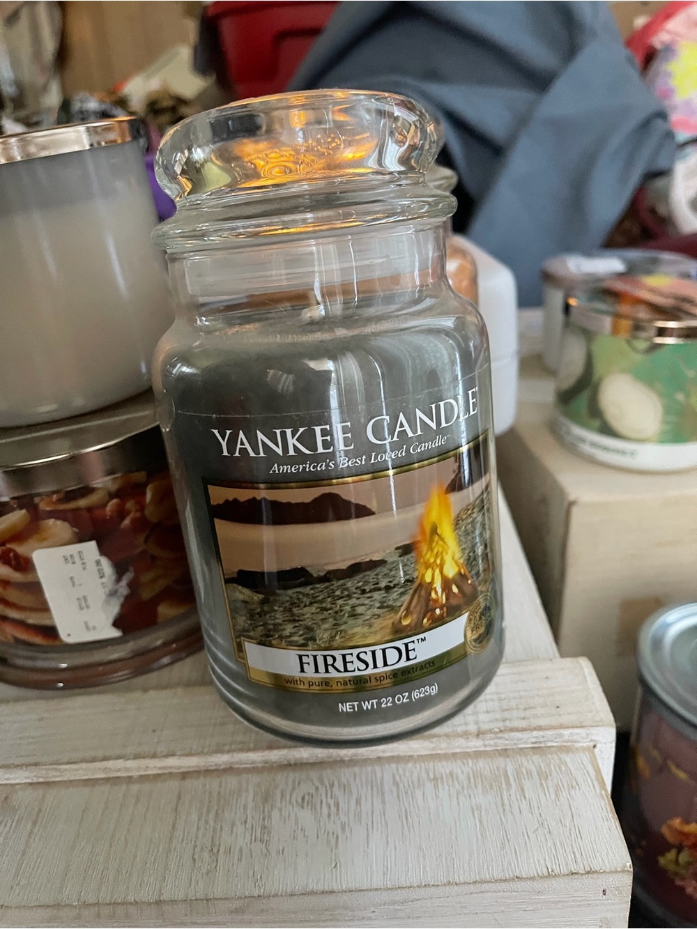 Yankee Candle Fireside Jar Candle - Gray